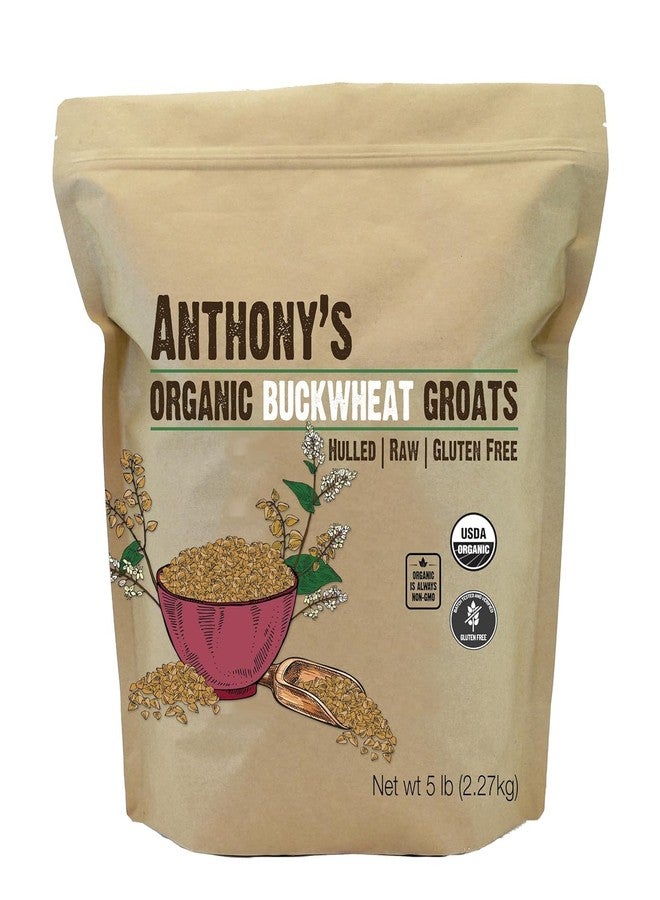 Anthony's Organic Hulled Buckwheat Groats, 5lb, Gluten Free, Non GMO - Image 1
